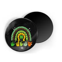 Lucky Sign Language Deaf St PatrickS Day Irish Asl Rainbow Magnet