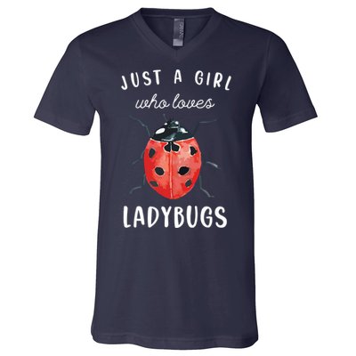 Ladybug Shirts, Ladybug Lover Shirts V-Neck T-Shirt