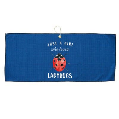 Ladybug Shirts, Ladybug Lover Shirts Large Microfiber Waffle Golf Towel