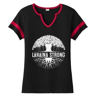 Lahaina Strong Ladies Halftime Notch Neck Tee