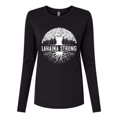 Lahaina Strong Womens Cotton Relaxed Long Sleeve T-Shirt