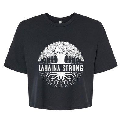 Lahaina Strong Bella+Canvas Jersey Crop Tee