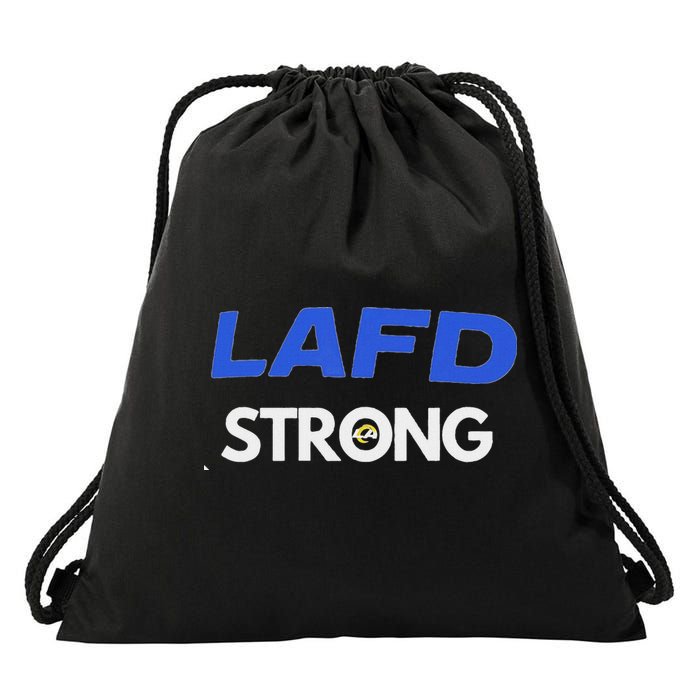 Lafd Strong Drawstring Bag
