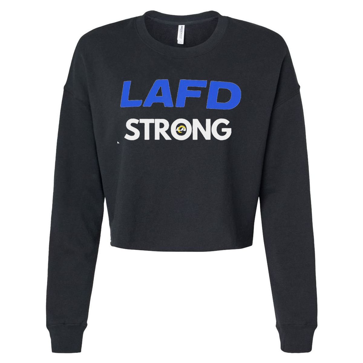 Lafd Strong Cropped Pullover Crew