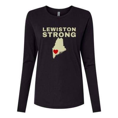 Lewiston Strong Womens Cotton Relaxed Long Sleeve T-Shirt