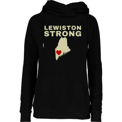 Lewiston Strong Womens Funnel Neck Pullover Hood