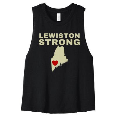 Lewiston Strong Women's Racerback Cropped Tank