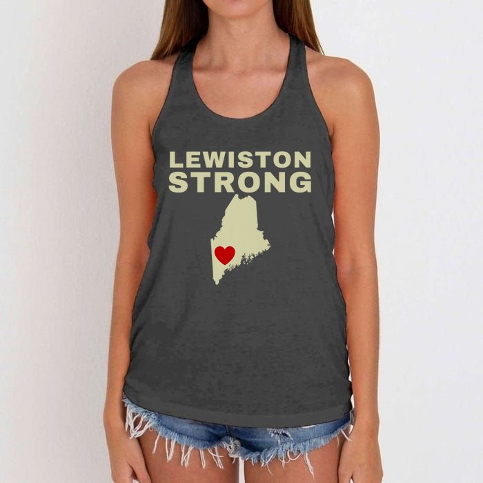 Lewiston Strong Women's Knotted Racerback Tank