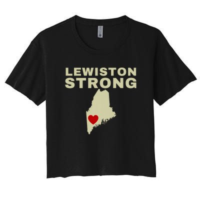 Lewiston Strong Women's Crop Top Tee