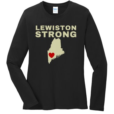 Lewiston Strong Ladies Long Sleeve Shirt