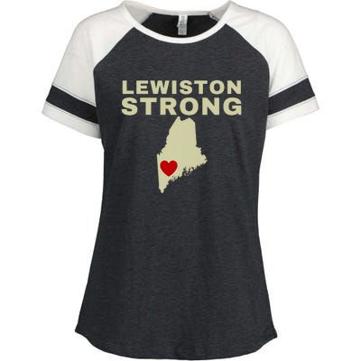 Lewiston Strong Enza Ladies Jersey Colorblock Tee