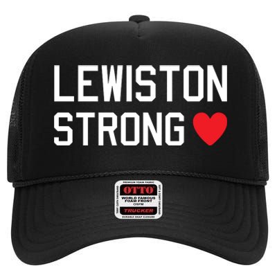 Lewiston Strong High Crown Mesh Back Trucker Hat