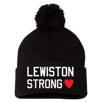 Lewiston Strong Pom Pom 12in Knit Beanie