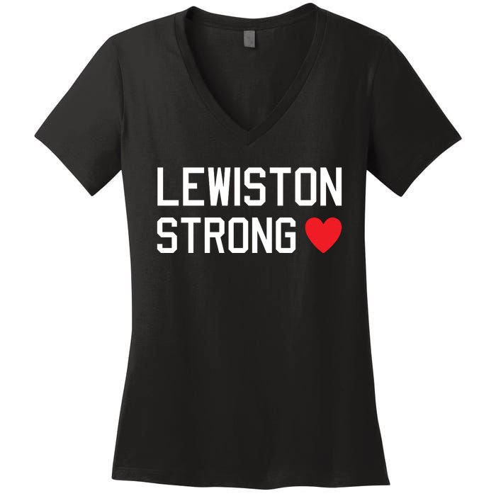 Lewiston Strong Women's V-Neck T-Shirt