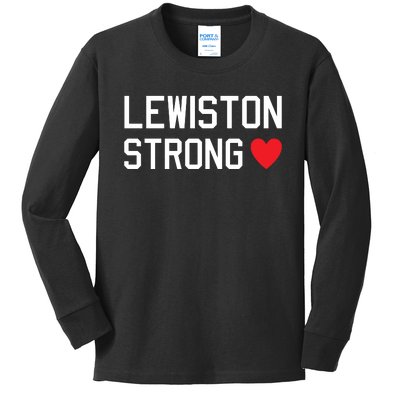 Lewiston Strong Kids Long Sleeve Shirt