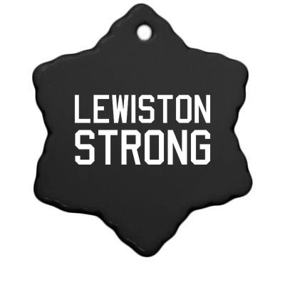 Lewiston Strong Ceramic Star Ornament