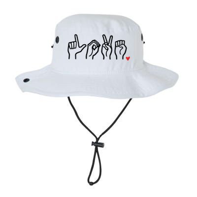 Love Sign Language Heart ASL Valentines Day Legacy Cool Fit Booney Bucket Hat