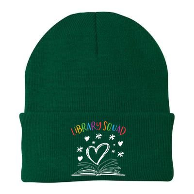 Library Squad Librarian Book Worm Book Lover Gift Knit Cap Winter Beanie