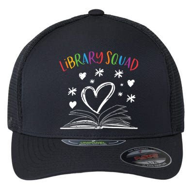 Library Squad Librarian Book Worm Book Lover Gift Flexfit Unipanel Trucker Cap