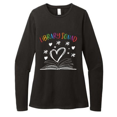 Library Squad Librarian Book Worm Book Lover Gift Womens CVC Long Sleeve Shirt