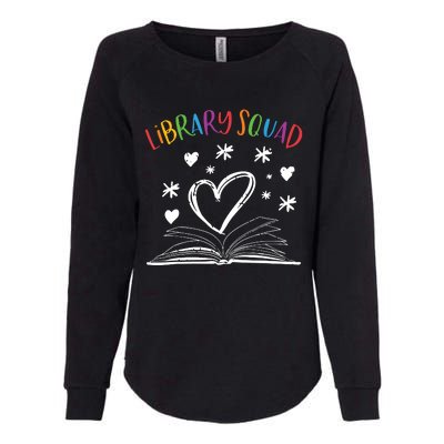 Library Squad Librarian Book Worm Book Lover Gift Womens California Wash Sweatshirt