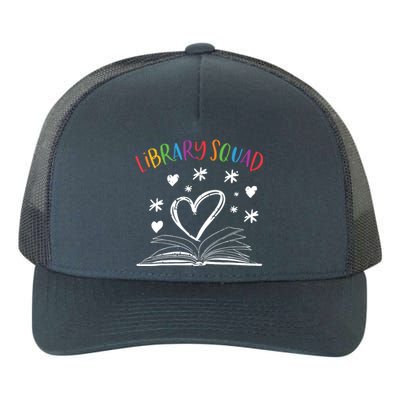 Library Squad Librarian Book Worm Book Lover Gift Yupoong Adult 5-Panel Trucker Hat