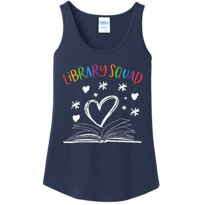 Library Squad Librarian Book Worm Book Lover Gift Ladies Essential Tank