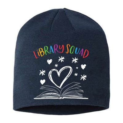 Library Squad Librarian Book Worm Book Lover Gift Sustainable Beanie