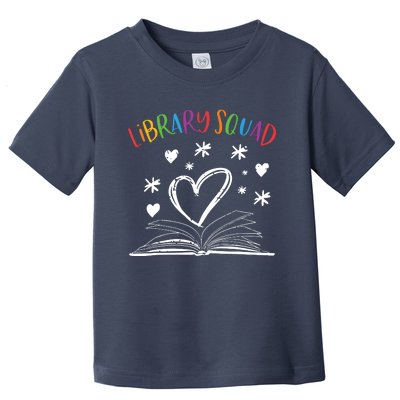 Library Squad Librarian Book Worm Book Lover Gift Toddler T-Shirt