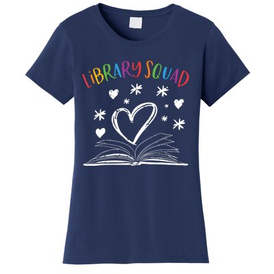 Library Squad Librarian Book Worm Book Lover Gift Women's T-Shirt