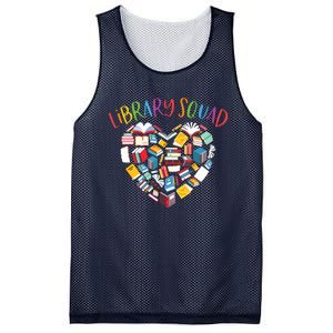 Library Squad Librarian Bookworm Book Lover Mesh Reversible Basketball Jersey Tank