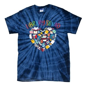 Library Squad Librarian Bookworm Book Lover Tie-Dye T-Shirt