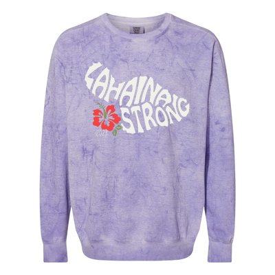 Lahaina Strong Colorblast Crewneck Sweatshirt