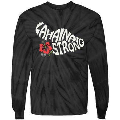 Lahaina Strong Tie-Dye Long Sleeve Shirt