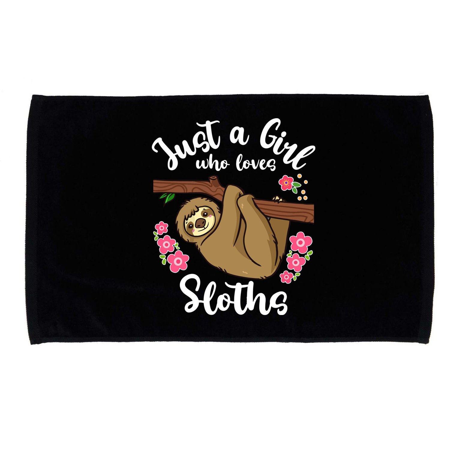Loves Sloths Microfiber Hand Towel