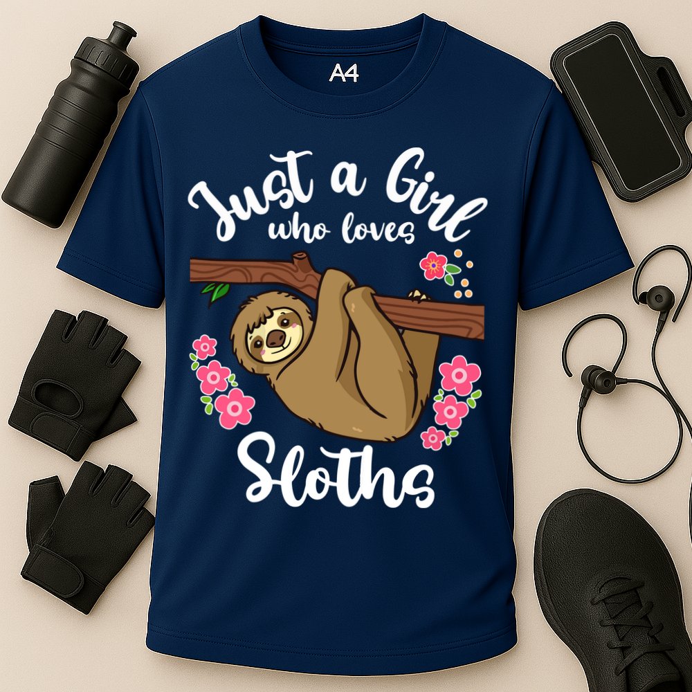 Loves Sloths Cooling Performance Crew T-Shirt