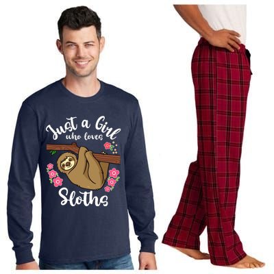 Loves Sloths Long Sleeve Pajama Set