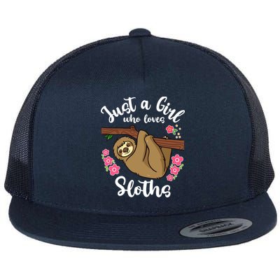 Loves Sloths Flatbill Hat