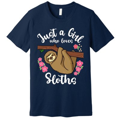 Loves Sloths Premium T-Shirt