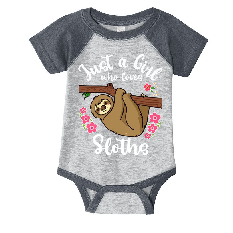 Loves Sloths Infant Baby Jersey Bodysuit