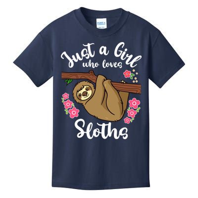 Loves Sloths Kids T-Shirt