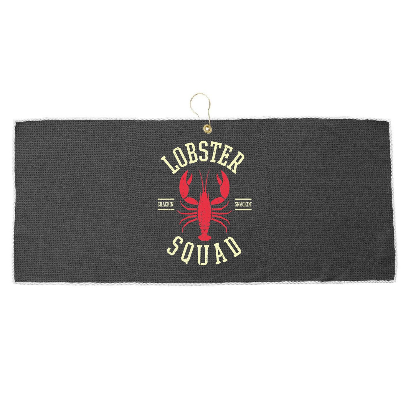 Lobster Squad Lobster Festival I Lobster Enthusiasts Large Microfiber Waffle Golf Towel