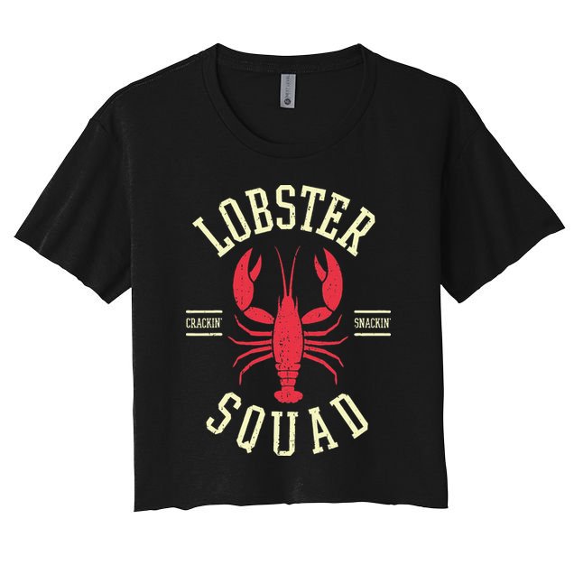 Lobster Squad Lobster Festival I Lobster Enthusiasts Women's Crop Top Tee