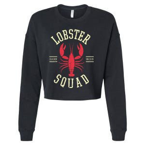 Lobster Squad Lobster Festival I Lobster Enthusiasts Cropped Pullover Crew