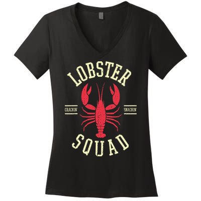 Lobster Squad Lobster Festival I Lobster Enthusiasts Women's V-Neck T-Shirt