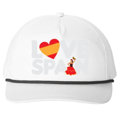 Love Spain Snapback Five-Panel Rope Hat