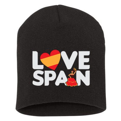 Love Spain Short Acrylic Beanie