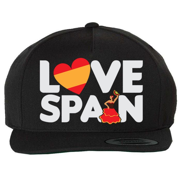 Love Spain Wool Snapback Cap