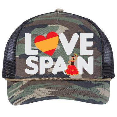 Love Spain Retro Rope Trucker Hat Cap