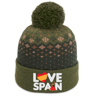 Love Spain The Baniff Cuffed Pom Beanie